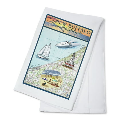 New Buffalo Michigan Nautical Chart (100% Cotton Tea Towel Decorative Hand Towel Kitchen and Home)
New Buffalo Michigan Nautical Chart (100% Cotton Tea Towel Decorative Hand Towel Kitchen and Home)