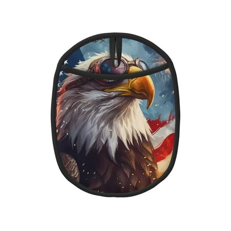 Qekee Bald Eagle Pilot Pattern Silicone Pot Holders Oven Mitts Heat Resistant Hot Pads Non Slip Pot Holder Towel Cloth Interior Lining
Qekee Bald Eagle Pilot Pattern Silicone Pot Holders Oven Mitts Heat Resistant Hot Pads Non Slip Pot Holder Towel Cloth Interior Lining