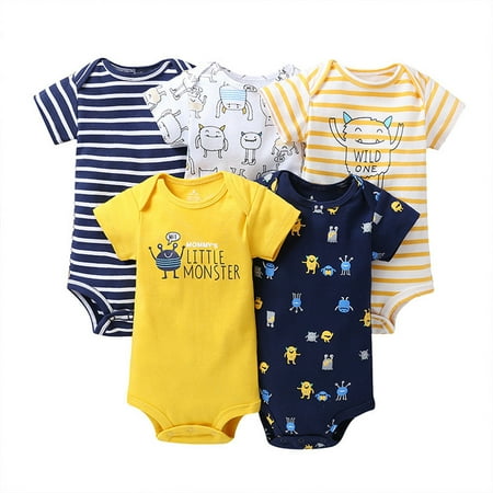 QWERTYU Infant Baby Toddler One Piece Graphic Short Sleeve Bodysuit for Girl Boy Cotton 3M-24M Yellow 24
QWERTYU Infant Baby Toddler One Piece Graphic Short Sleeve Bodysuit for Girl Boy Cotton 3M-24M Yellow 24