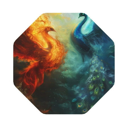 Coaee Red And Blue Fire Peacock Print Leather Coasters Set of 6 Non-Slip Washable Cup Coasters for Home Office Bar Octagon
Coaee Red And Blue Fire Peacock Print Leather Coasters Set of 6 Non-Slip Washable Cup Coasters for Home Office Bar Octagon