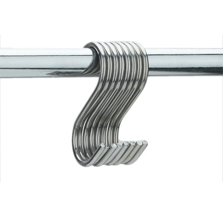 LisenraIn 10pcs Stainless Steel Hooks S Shaped Hanging Coat Hangers Kitchenware