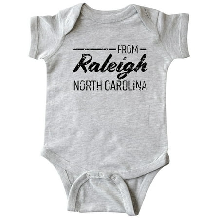Inktastic From Raleigh North Carolina in Black Distressed Text Gift Baby Boy or Baby Girl Bodysuit
Inktastic From Raleigh North Carolina in Black Distressed Text Gift Baby Boy or Baby Girl Bodysuit