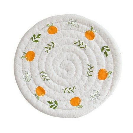 Wanwan Table Placemat Eco-friendly Durable Fruit Pattern Reusable Eye-catching Heat Resistant Handmade Anti-Skid Washable Cup Coaster Home Decor for Restaurant
Wanwan Table Placemat Eco-friendly Durable Fruit Pattern Reusable Eye-catching Heat Resistant Handmade Anti-Skid Washable Cup Coaster Home Decor for Restaurant