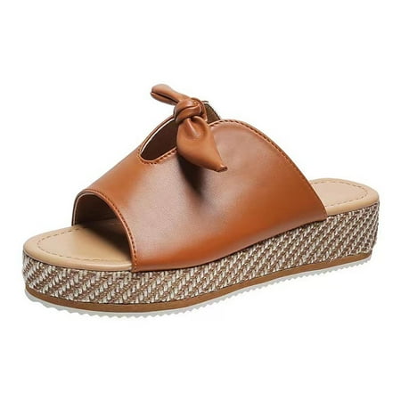 Wandatree Womens Summer Slippers Sandals Casual Women Shoes Bow Fish Mouth Slippers
Wandatree Womens Summer Slippers Sandals Casual Women Shoes Bow Fish Mouth Slippers