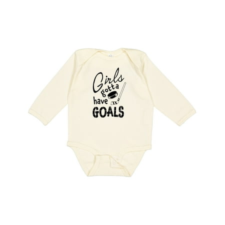 Inktastic Girls Gotta Have Goals- Hockey Player Gift Baby Girl Long Sleeve Bodysuit
Inktastic Girls Gotta Have Goals- Hockey Player Gift Baby Girl Long Sleeve Bodysuit