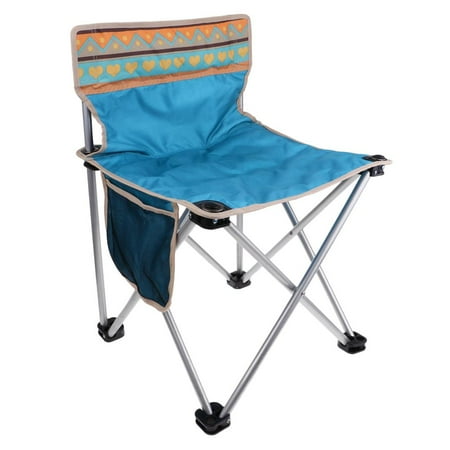 Silla Plegable Portátil para Accesorio Multiusos Reposapiés Ligero Azul