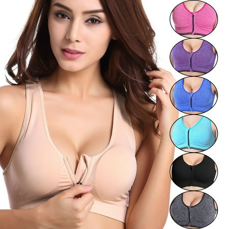 Front zipper sports bra no steel ring yoga fitness running vest-type underwear sports shock-proof non-shaking bra
Front zipper sports bra no steel ring yoga fitness running vest-type underwear sports shock-proof non-shaking bra