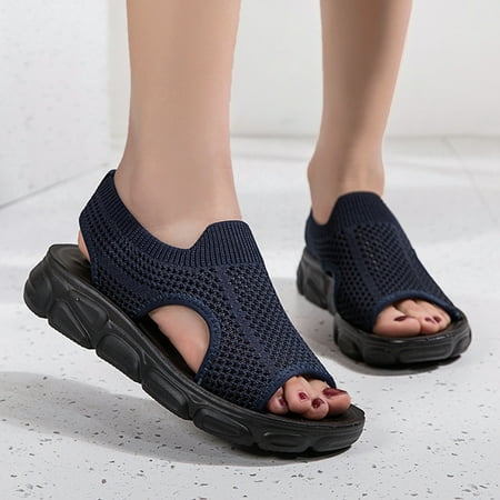 Aayomet Wedge Sandals for Women Breathable For Summer Mesh Sport Shoes Sandals Walking Lightweight Women Shoes Women s sandals Navy 8.5
Aayomet Wedge Sandals for Women Breathable For Summer Mesh Sport Shoes Sandals Walking Lightweight Women Shoes Women s sandals Navy 8.5