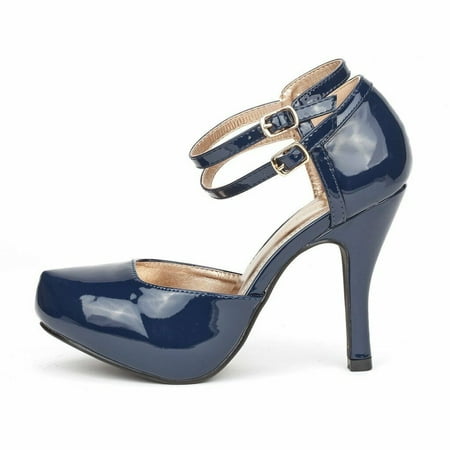 Women Classic Mary Jane Pumps Ankle Strap Almond Toe Stilettos Heel Pump Shoes
Women Classic Mary Jane Pumps Ankle Strap Almond Toe Stilettos Heel Pump Shoes