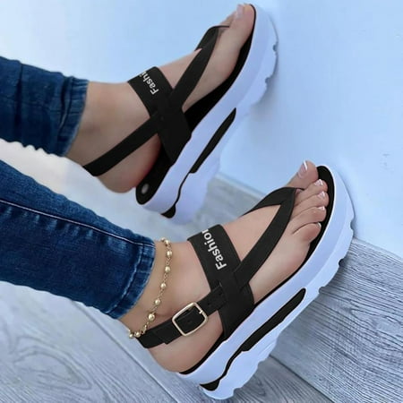 Todqot Sandals Women- Comfy Summer Anti-slip Quick-drying Platform Casual indoor outdoor Black 41
Todqot Sandals Women- Comfy Summer Anti-slip Quick-drying Platform Casual indoor outdoor Black 41
