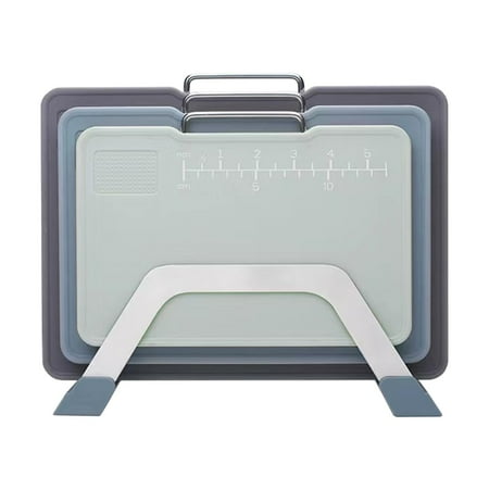 3 Pieces Cutting Board Chopping Board Grinding Function Classic with Base Anti Skid Handle Scale Cutting Mats for Vegetables Beef Poultry Grey and blue
3 Pieces Cutting Board Chopping Board Grinding Function Classic with Base Anti Skid Handle Scale Cutting Mats for Vegetables Beef Poultry Grey and blue