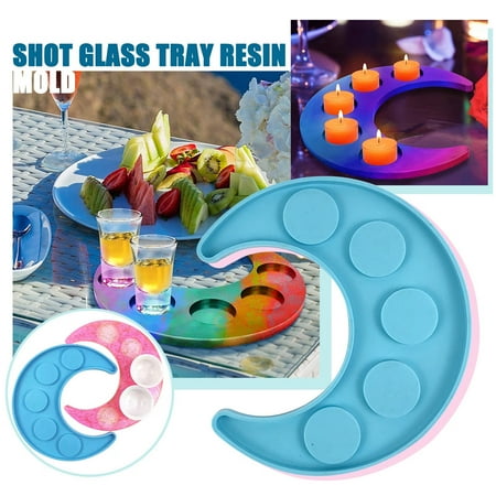 BMForward 5 Tray Silicone Holes Silicone Shape Glass Serving DIY Moon Resin Shot Home DIY
BMForward 5 Tray Silicone Holes Silicone Shape Glass Serving DIY Moon Resin Shot Home DIY