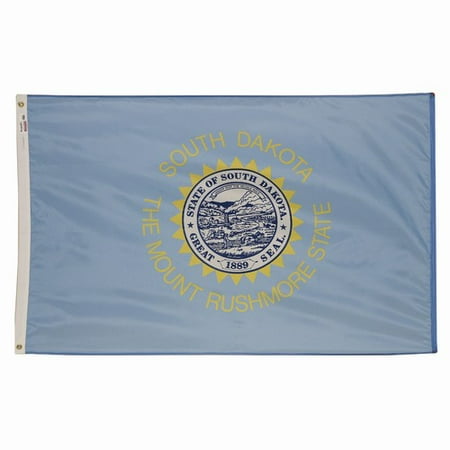 4x6' POLYWAVEZ SOUTH DAKOTA POLY II FLAG CH&G
