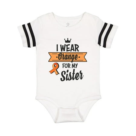 Inktastic I Wear Orange For My Sister Leukemia Cancer Gift Baby Boy or Baby Girl Bodysuit
Inktastic I Wear Orange For My Sister Leukemia Cancer Gift Baby Boy or Baby Girl Bodysuit