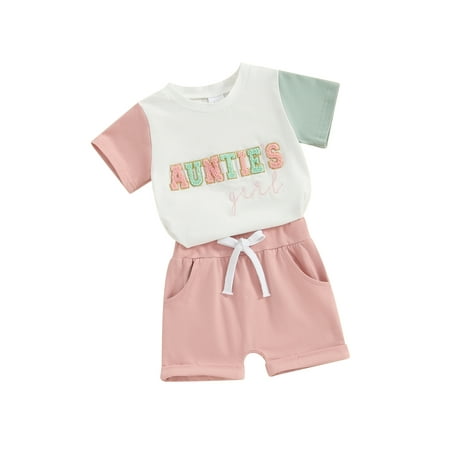 FEORJGP Toddler Boys Girls 2Pcs Summer Outfits 3M 6M 1T 2T 3T Infant Baby Short Sleeve T-shirt Letter Embroidery Shirt Crew Neck Tops and Rolled Shorts Set Loose Casual Clothes
FEORJGP Toddler Boys Girls 2Pcs Summer Outfits 3M 6M 1T 2T 3T Infant Baby Short Sleeve T-shirt Letter Embroidery Shirt Crew Neck Tops and Rolled Shorts Set Loose Casual Clothes