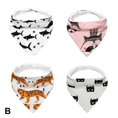 Ameiqe 4pcs Baby Bandana Drool Bibs Printed Cartoon Soft Absorbent Cotton for Boys Girls Infant(B)
Ameiqe 4pcs Baby Bandana Drool Bibs Printed Cartoon Soft Absorbent Cotton for Boys Girls Infant(B)