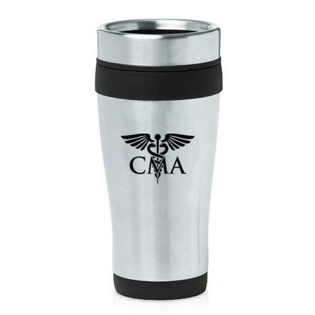 16 oz Insulated Stainless Steel Travel Mug CMA Certified Medical Assistant (Black)
16 oz Insulated Stainless Steel Travel Mug CMA Certified Medical Assistant (Black)