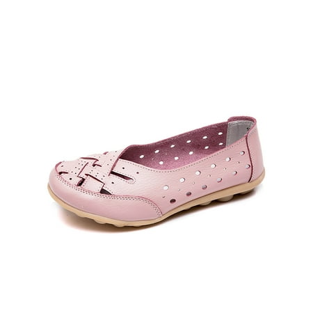 Welliumy Womens Leather Flats Non-Slip Casual Shoes Slip On Loafers Work Driving Shoe Walking Lightweight Comfort Pink 7
Welliumy Womens Leather Flats Non-Slip Casual Shoes Slip On Loafers Work Driving Shoe Walking Lightweight Comfort Pink 7