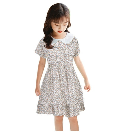 Little Girl Dress Kids Collar Clothes Beach Baby Princess Girls Skirt Toddler Summer Cool Cute 
Little Girl Dress Kids Collar Clothes Beach Baby Princess Girls Skirt Toddler Summer Cool Cute