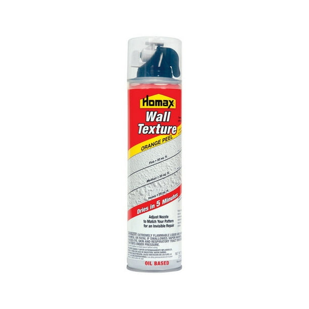 HOMAX 4050 Wall Textured Spray Patch, White, Orange Peel, 10 oz.