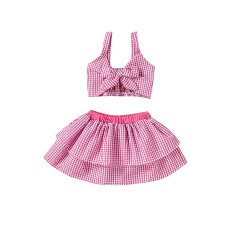 Listenwind Toddler Girl Plaid Print Bow Tube Top+Layered Tutu Skirts Princess Outfits
Listenwind Toddler Girl Plaid Print Bow Tube Top+Layered Tutu Skirts Princess Outfits