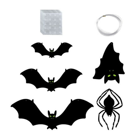 1 Set of Halloween Themed Pendants Yard Bat Shape Hanging Pendants Spooky Bat Pendants