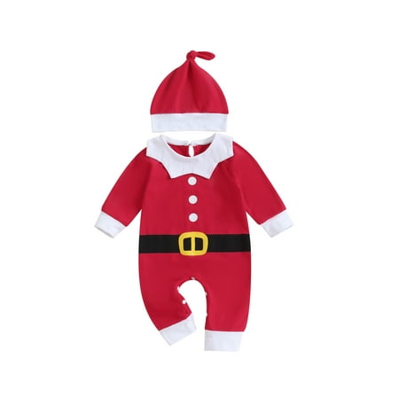 Emmababy Long Sleeve Christmas Outfit for Toddler Baby with Rompers Jumpsuit and Hat
Emmababy Long Sleeve Christmas Outfit for Toddler Baby with Rompers Jumpsuit and Hat