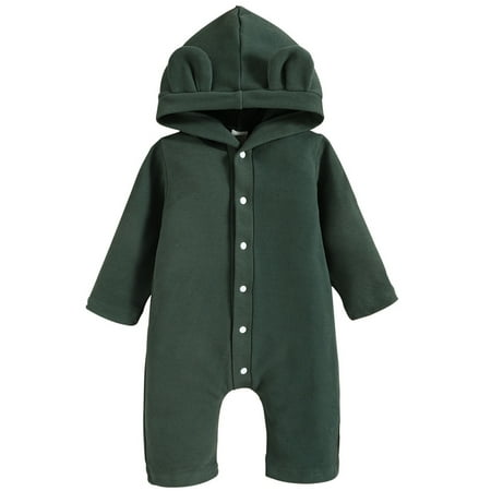 Zukuco Newborn Baby Boys Girls Clothes Long Sleeve Hoodie Romper Black Bodysuit One-Piece Jumpsuit Winter Fall Outfit
Zukuco Newborn Baby Boys Girls Clothes Long Sleeve Hoodie Romper Black Bodysuit One-Piece Jumpsuit Winter Fall Outfit