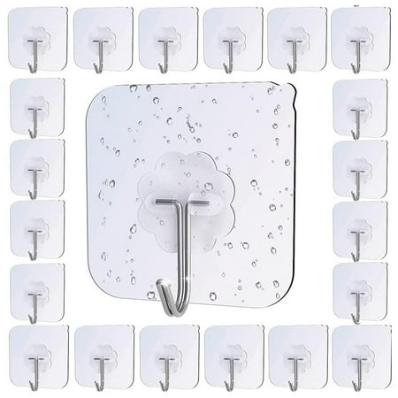 Catinbow Adhesive Hooks Wall Hooks for Hangings 20pcs Reusable Hooks for Hangings Transparent Hooks Widely Applicable to Kitchen and Bathroom Sticky Hooks everyone
Catinbow Adhesive Hooks Wall Hooks for Hangings 20pcs Reusable Hooks for Hangings Transparent Hooks Widely Applicable to Kitchen and Bathroom Sticky Hooks everyone