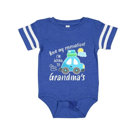 Inktastic Book My Reservation! I m Going to Grandma s Gift Baby Boy or Baby Girl Bodysuit
Inktastic Book My Reservation! I m Going to Grandma s Gift Baby Boy or Baby Girl Bodysuit