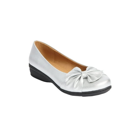 Comfortview Women s Wide Width The Pamela Slip-On Flat Loafer Shoes
