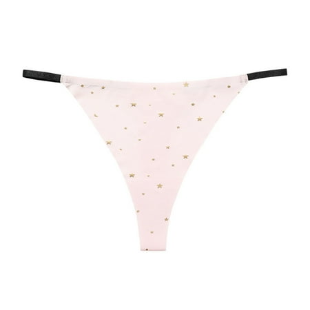 Sngxgn Crotchless Panties For Women Women s High Cut Panties Pink S