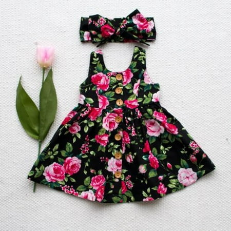 Puloru Cute Newborn Baby Girl Floral Print Dress Summer Sleeveless Sundress Princess Party Clothes
Puloru Cute Newborn Baby Girl Floral Print Dress Summer Sleeveless Sundress Princess Party Clothes