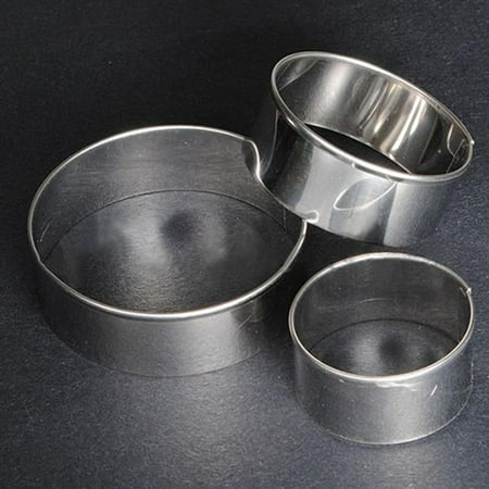 Conditiclusy 3 Pcs Stainless Steel Round Circle Cookie Fondant Cake Gum Paste Mould Cutter
Conditiclusy 3 Pcs Stainless Steel Round Circle Cookie Fondant Cake Gum Paste Mould Cutter