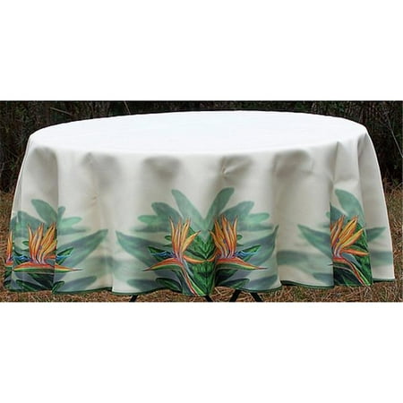 68 in. Bird of Paradise Round Table Cloth