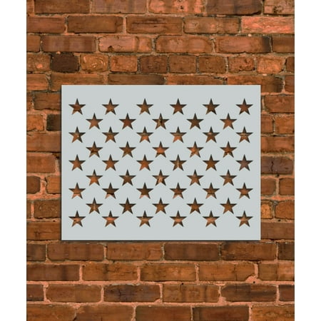 American Flag 50 Stars Stencil