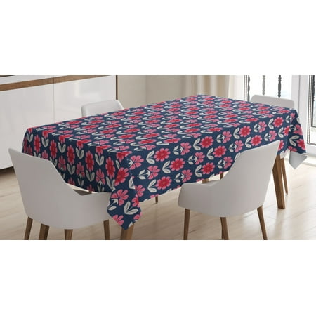 Floral Tablecloth Graphic Stylized Spring Flowers with Stems in Blossom Print on Dotted Background Rectangular Table Cover for Dining Room Kitchen 60 X 84 Inches Multicolor by Ambesonne
Floral Tablecloth Graphic Stylized Spring Flowers with Stems in Blossom Print on Dotted Background Rectangular Table Cover for Dining Room Kitchen 60 X 84 Inches Multicolor by Ambesonne