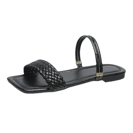 Sentuca Women s Shoes Summer Elegant Flat Heels Casual Solid Slip-on Sandals Square Toe Weaving Rattan Slippers
Sentuca Women s Shoes Summer Elegant Flat Heels Casual Solid Slip-on Sandals Square Toe Weaving Rattan Slippers