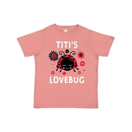 Inktastic Valentine s Day Titi s Lovebug Gift Toddler Boy or Toddler Girl T-Shirt