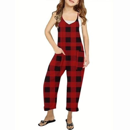 ameIAEA Boys Girls Sleeveless Spaghetti Strap Fall Jumpsuit Wide Leg Long Pant Romper with Pockets
ameIAEA Boys Girls Sleeveless Spaghetti Strap Fall Jumpsuit Wide Leg Long Pant Romper with Pockets
