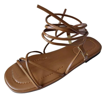 Youmylove Women Fashion Leather Strap Combination Open Toe Ankle Strap Flat Sandals Summer Comfy Beach Outdoor Walking Footwear
Youmylove Women Fashion Leather Strap Combination Open Toe Ankle Strap Flat Sandals Summer Comfy Beach Outdoor Walking Footwear