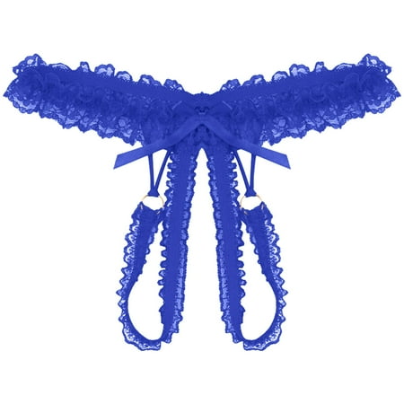 Yuelianxi Women s Fashion Lace Underpants Open Crotch Panties Low Waist Briefs Underwear
Yuelianxi Women s Fashion Lace Underpants Open Crotch Panties Low Waist Briefs Underwear