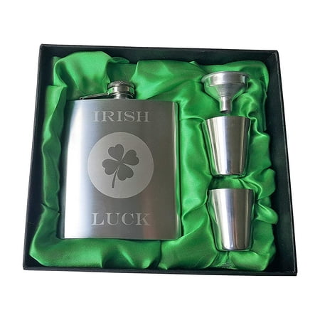 Palm City Products Irish Luck Flask Gift Set