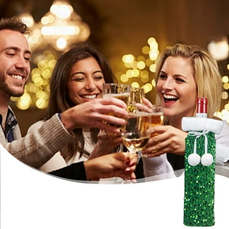 Christmas Outdoor Decorations Clearance Christmas Wine Sleeves Champagne Bottle Sleeves Wine Bottle Bags Velvet Sequin Wine Bottle Bags Dress Up Holiday Arrangement Decoration B3Green 
Christmas Outdoor Decorations Clearance Christmas Wine Sleeves Champagne Bottle Sleeves Wine Bottle Bags Velvet Sequin Wine Bottle Bags Dress Up Holiday Arrangement Decoration B3Green
