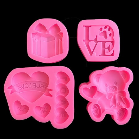 Riguas Cake Mold Non-stick No Odor Bakeware Silicone 3D Cute Bear Shape Chocolate Mould Kitchen Baking Tool Valentine s Day Use