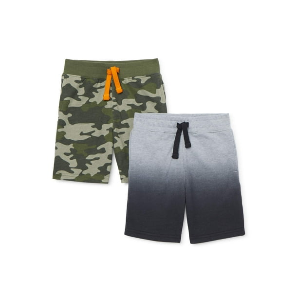 365 Kids from Garanimals Boys Knit Pull-on Shorts, 2-Pack, Sizes 4-10