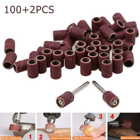 100pcs 320 Grit Drum Sanding Bands Sleeves + 2pcs Mandrels Sandpaper Rotary Tool
100pcs 320 Grit Drum Sanding Bands Sleeves + 2pcs Mandrels Sandpaper Rotary Tool