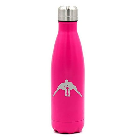 17 oz. Double Wall Vacuum Insulated Stainless Steel Water Bottle Travel Mug Cup Wrestle Wrestling (Pink)
17 oz. Double Wall Vacuum Insulated Stainless Steel Water Bottle Travel Mug Cup Wrestle Wrestling (Pink)