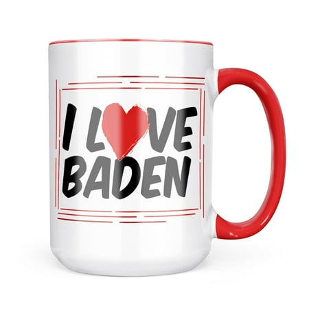 Neonblond I Love Baden Mug gift for Coffee Tea lovers