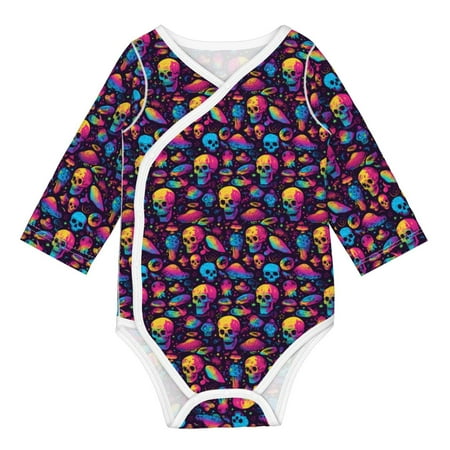Zeuib colorful Skull Retro Unisex-baby Long Sleeve Bodysuit 100% Organic Cotton-6 Months
Zeuib colorful Skull Retro Unisex-baby Long Sleeve Bodysuit 100% Organic Cotton-6 Months